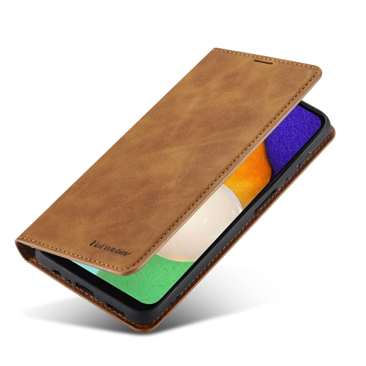 For Samsung Galaxy A13 5G Forwenw Dream Series Oil Edge Strong Magnetism Leather Phone Case