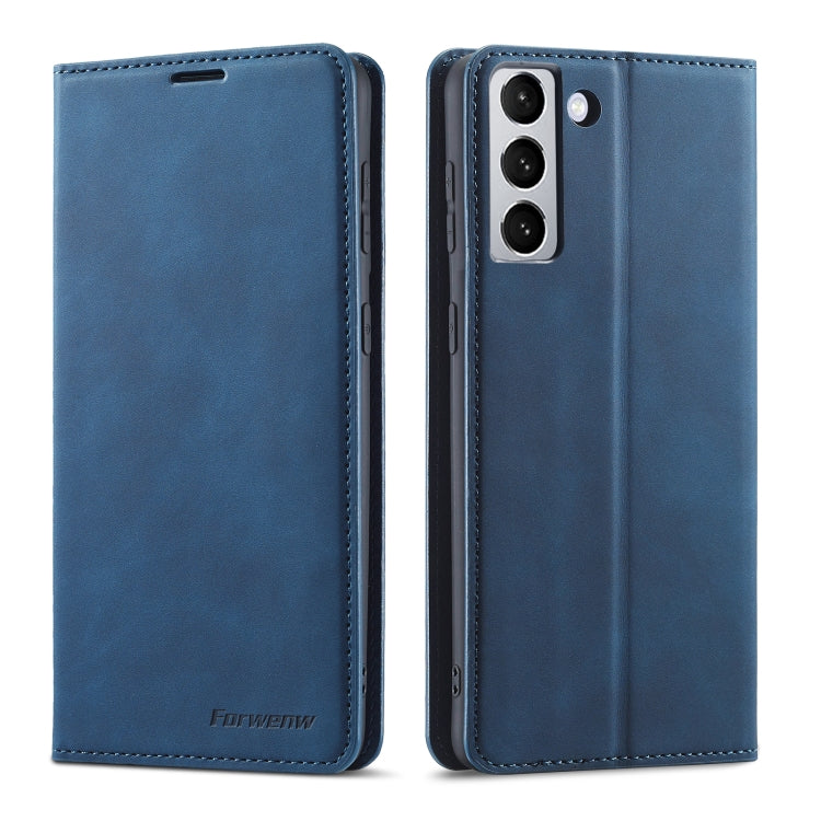 For Samsung Galaxy S22+ 5G Forwenw Dream Series Oil Edge Strong Magnetism Leather Phone Case