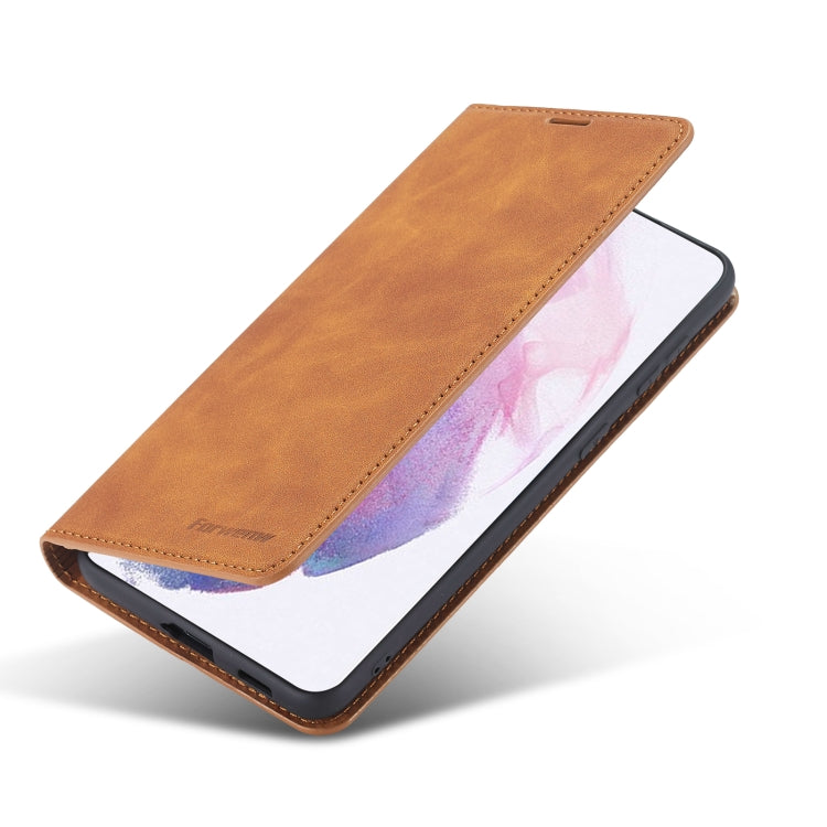 For Samsung Galaxy S22+ 5G Forwenw Dream Series Oil Edge Strong Magnetism Leather Phone Case
