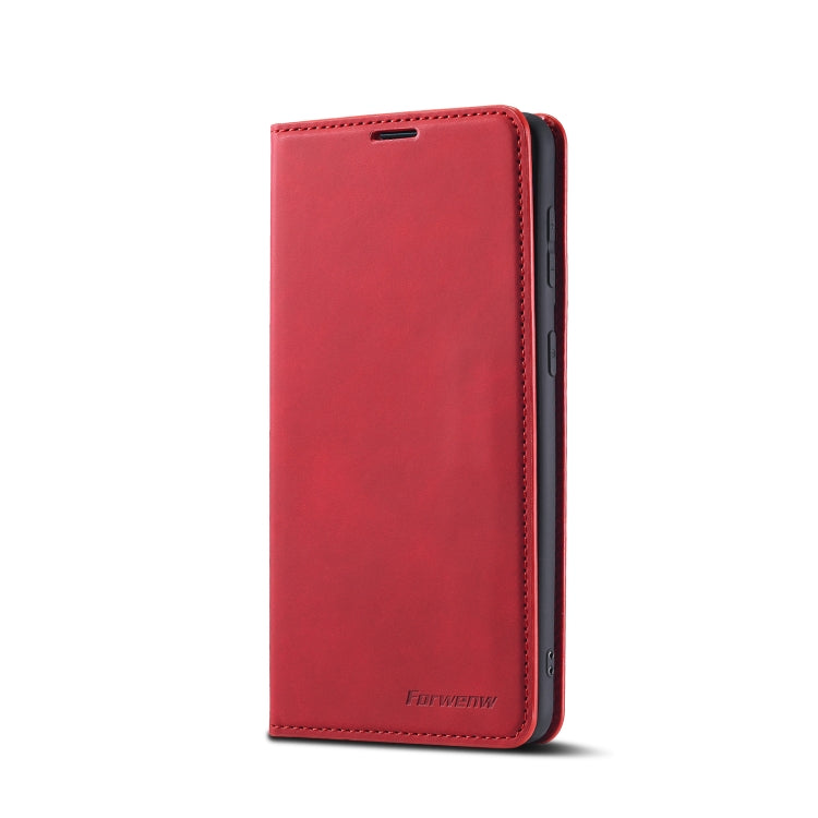 For Samsung Galaxy S21 FE 5G Forwenw Dream Series Oil Edge Strong Magnetism Leather Phone Case