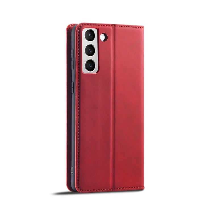 For Samsung Galaxy S21 FE 5G Forwenw Dream Series Oil Edge Strong Magnetism Leather Phone Case