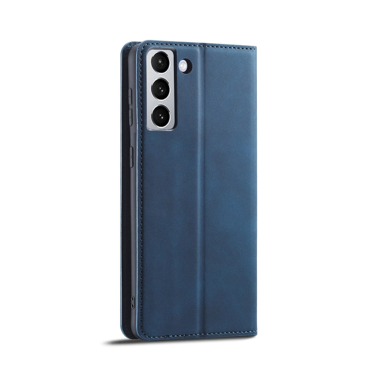 For Samsung Galaxy S21 FE 5G Forwenw Dream Series Oil Edge Strong Magnetism Leather Phone Case