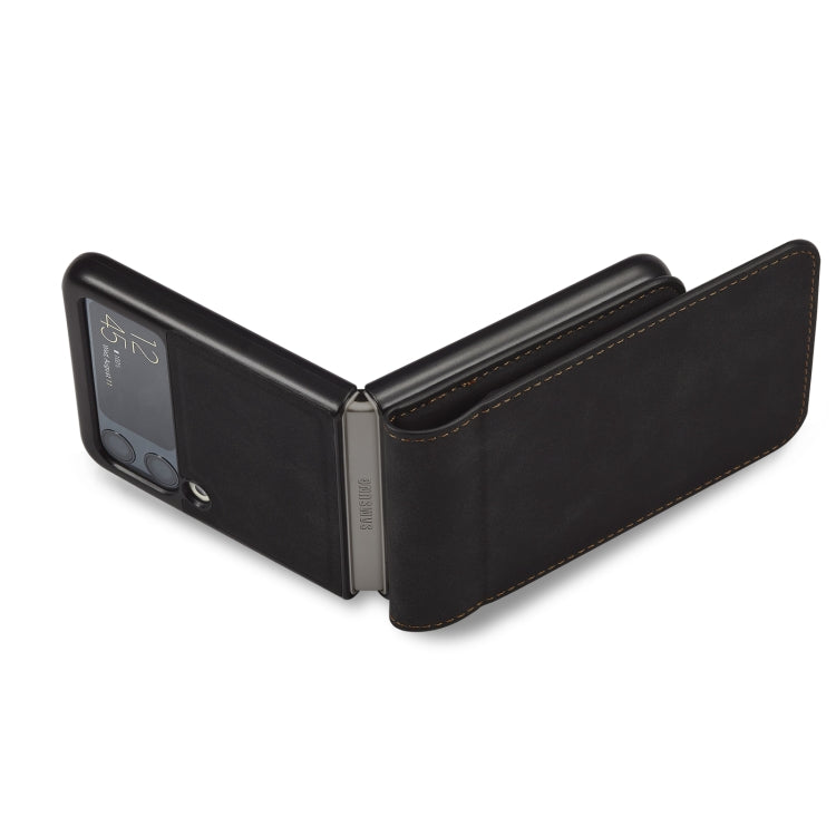 For Samsung Galaxy Z Flip3 5G Forwenw Dream Series Oil Edge Strong Magnetism Leather Phone Case