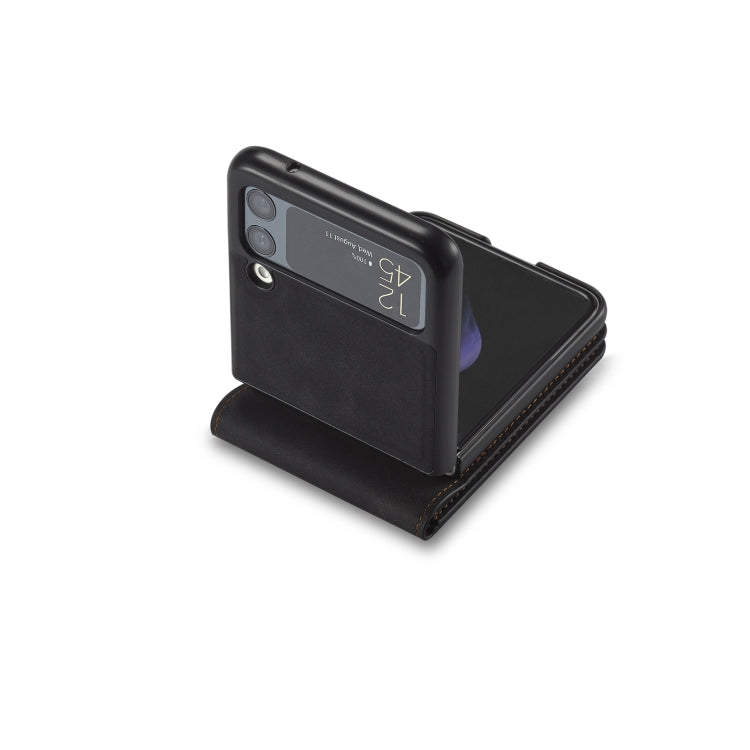 For Samsung Galaxy Z Flip3 5G Forwenw Dream Series Oil Edge Strong Magnetism Leather Phone Case