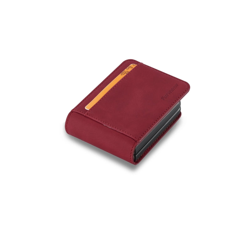 For Samsung Galaxy Z Flip3 5G Forwenw Dream Series Oil Edge Strong Magnetism Leather Phone Case