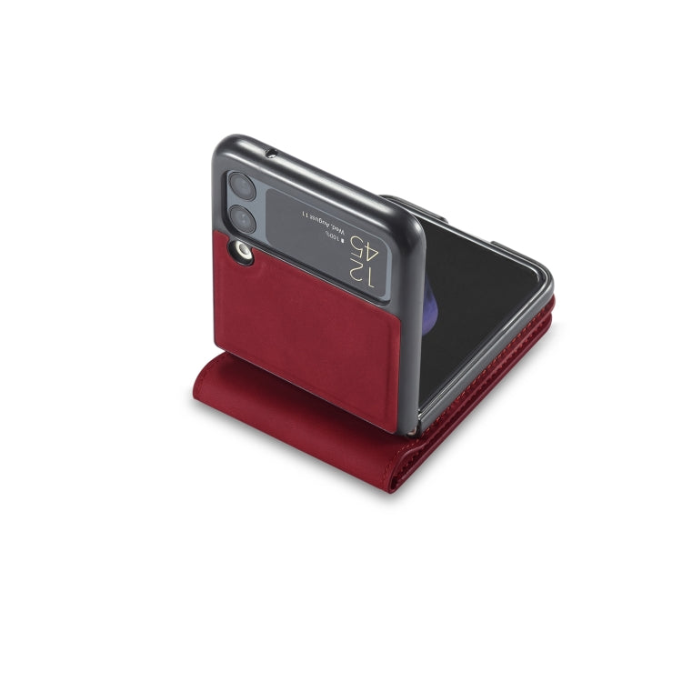 For Samsung Galaxy Z Flip3 5G Forwenw Dream Series Oil Edge Strong Magnetism Leather Phone Case