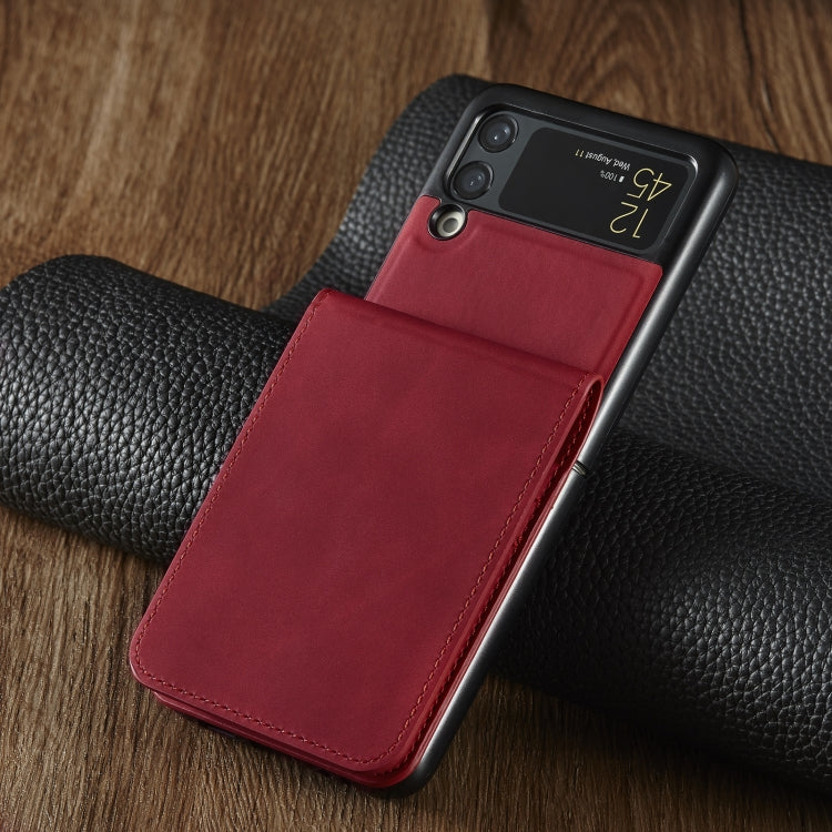 For Samsung Galaxy Z Flip3 5G Forwenw Dream Series Oil Edge Strong Magnetism Leather Phone Case
