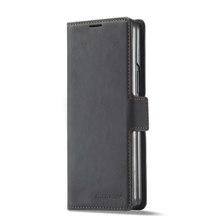 For Samsung Galaxy Z Fold3 5G Forwenw Dream Series Oil Edge Strong Magnetism Leather Phone Case