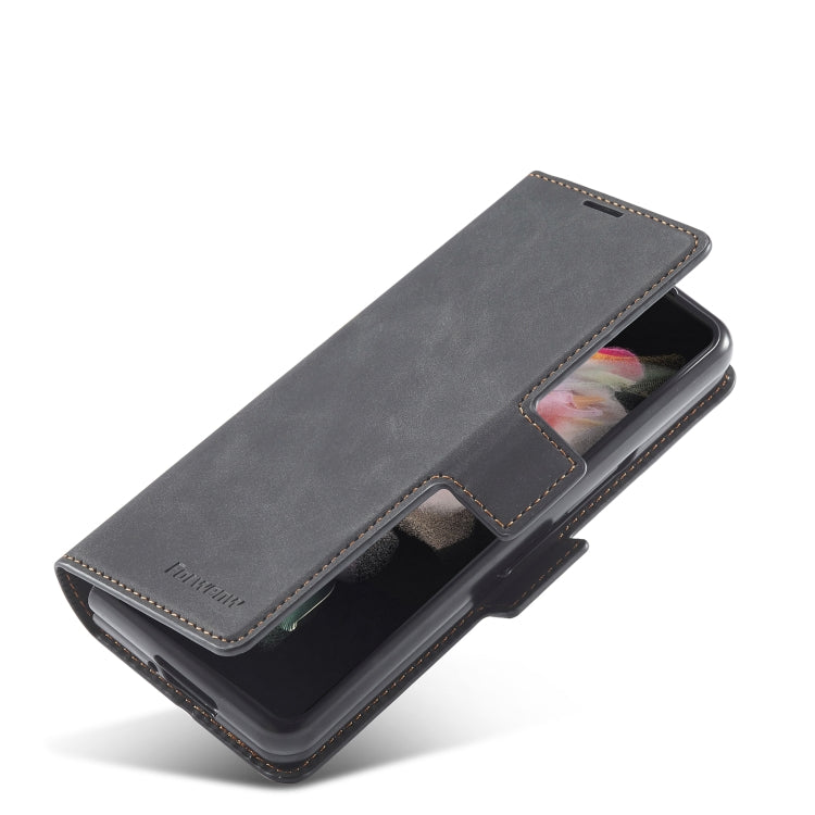 For Samsung Galaxy Z Fold3 5G Forwenw Dream Series Oil Edge Strong Magnetism Leather Phone Case