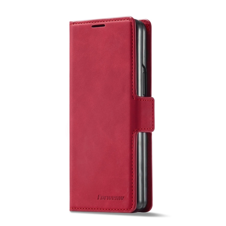 For Samsung Galaxy Z Fold3 5G Forwenw Dream Series Oil Edge Strong Magnetism Leather Phone Case
