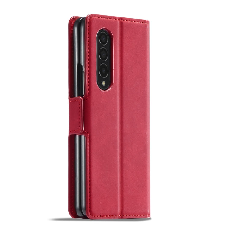 For Samsung Galaxy Z Fold3 5G Forwenw Dream Series Oil Edge Strong Magnetism Leather Phone Case