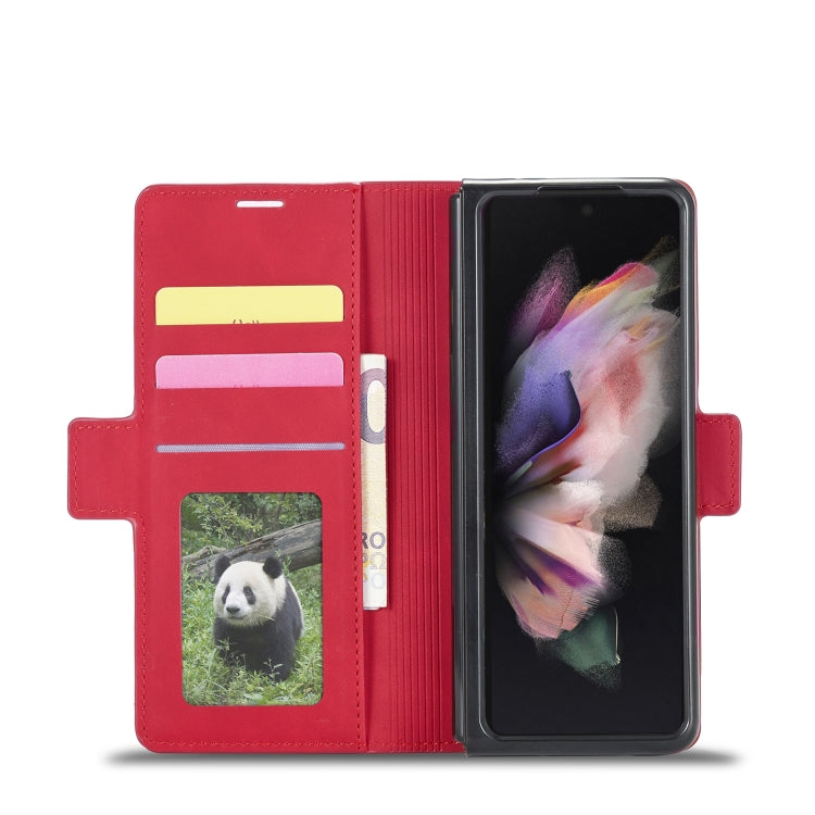 For Samsung Galaxy Z Fold3 5G Forwenw Dream Series Oil Edge Strong Magnetism Leather Phone Case