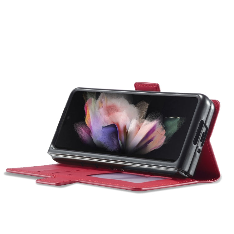 For Samsung Galaxy Z Fold3 5G Forwenw Dream Series Oil Edge Strong Magnetism Leather Phone Case
