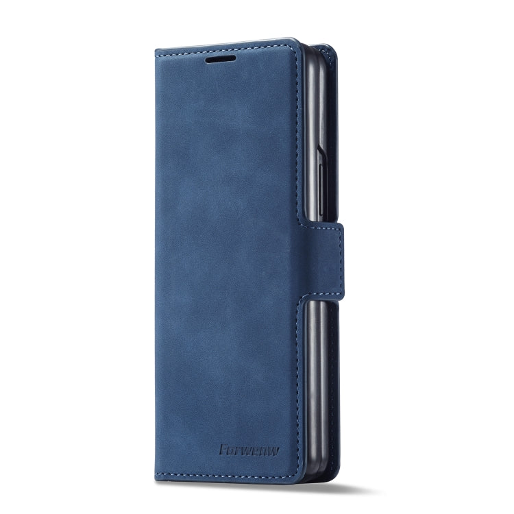 For Samsung Galaxy Z Fold3 5G Forwenw Dream Series Oil Edge Strong Magnetism Leather Phone Case