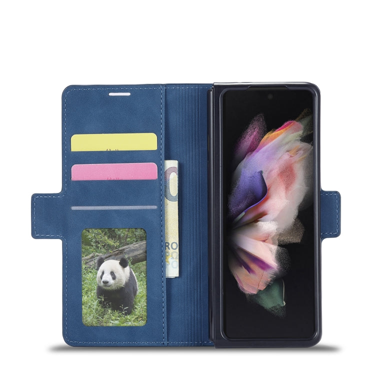 For Samsung Galaxy Z Fold3 5G Forwenw Dream Series Oil Edge Strong Magnetism Leather Phone Case