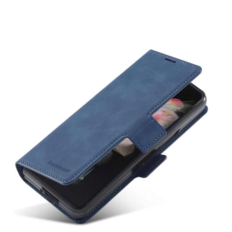 For Samsung Galaxy Z Fold3 5G Forwenw Dream Series Oil Edge Strong Magnetism Leather Phone Case
