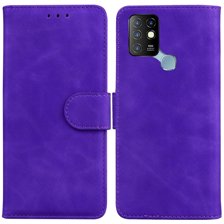 For Infinix Hot 10 X682 Skin Feel Pure Color Flip Leather Phone Case