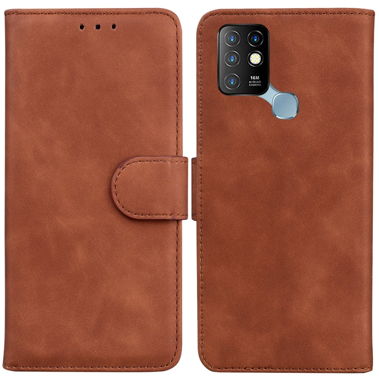 For Infinix Hot 10 X682 Skin Feel Pure Color Flip Leather Phone Case