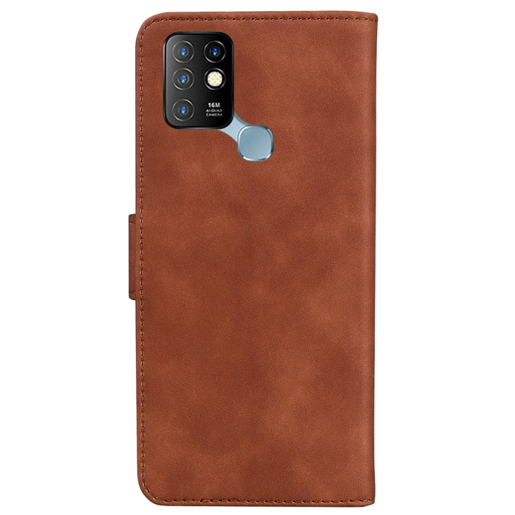 For Infinix Hot 10 X682 Skin Feel Pure Color Flip Leather Phone Case