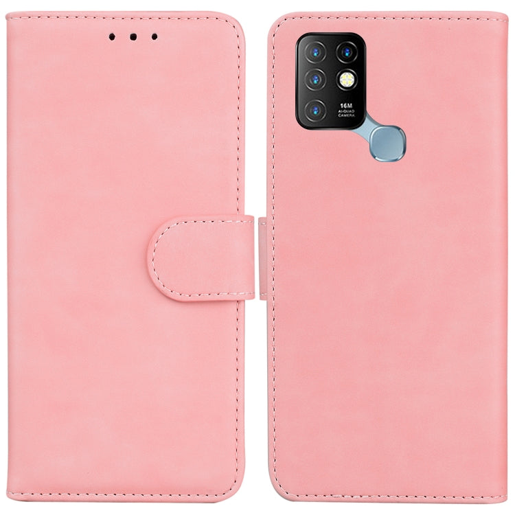 For Infinix Hot 10 X682 Skin Feel Pure Color Flip Leather Phone Case