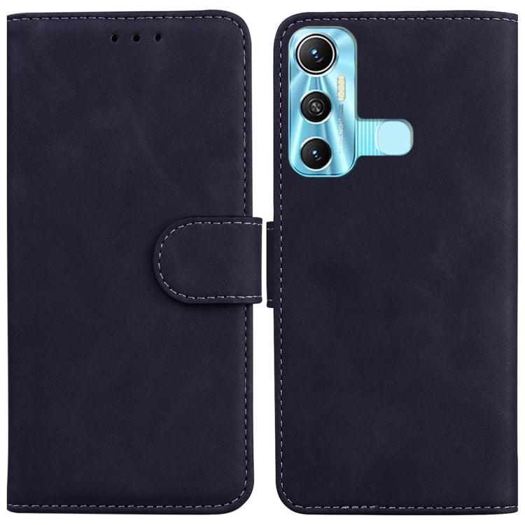 For Infinix Hot 11 X662 Skin Feel Pure Color Flip Leather Phone Case