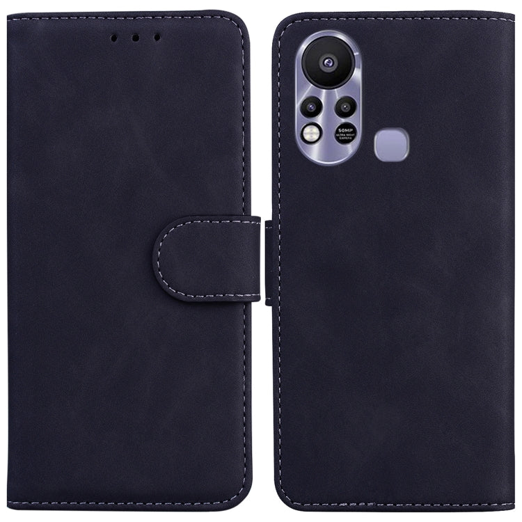 For Infinix Hot 11s X6812 Skin Feel Pure Color Flip Leather Phone Case