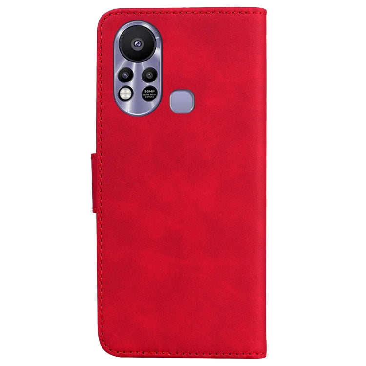 For Infinix Hot 11s X6812 Skin Feel Pure Color Flip Leather Phone Case
