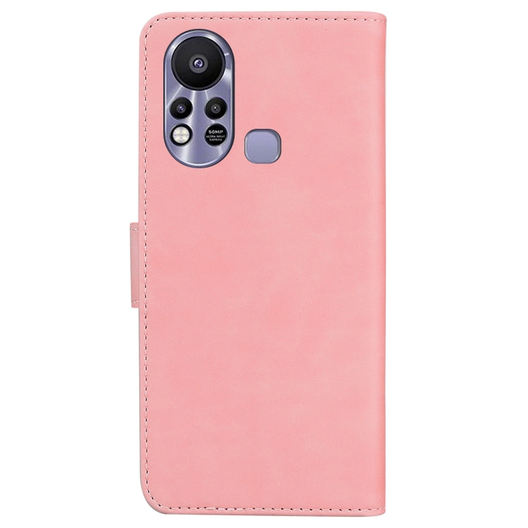 For Infinix Hot 11s X6812 Skin Feel Pure Color Flip Leather Phone Case