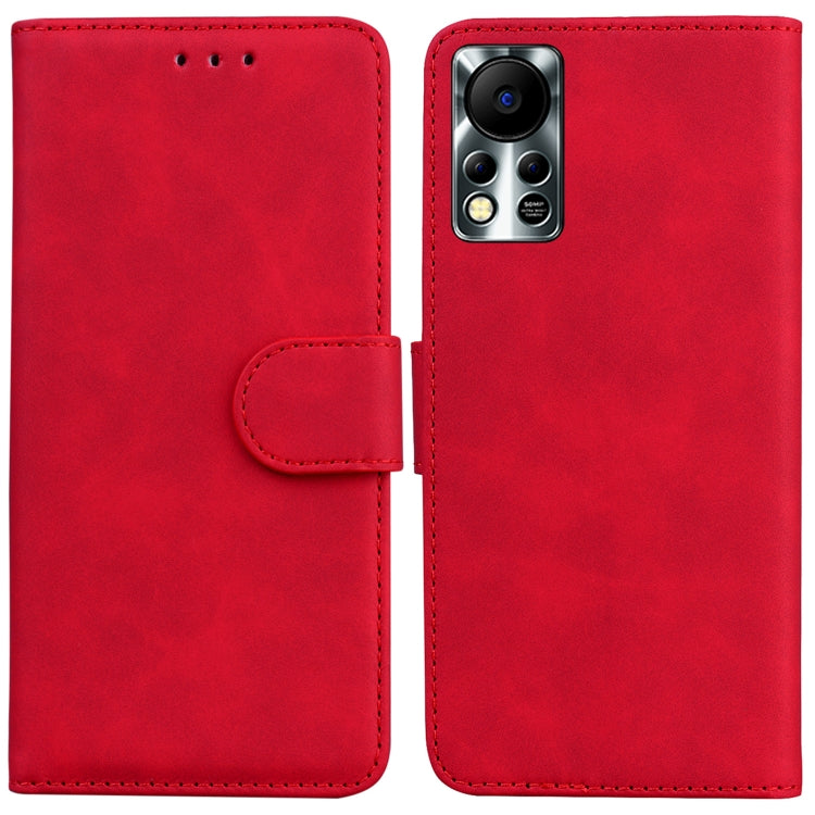 For Infinix Hot 11S NFC X6812B Skin Feel Pure Color Flip Leather Phone Case