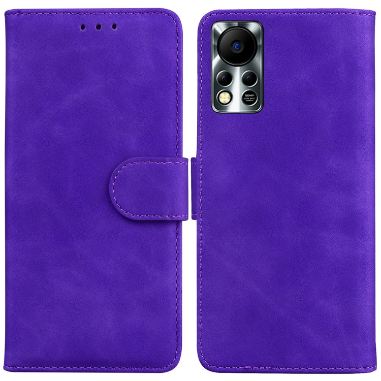 For Infinix Hot 11S NFC X6812B Skin Feel Pure Color Flip Leather Phone Case