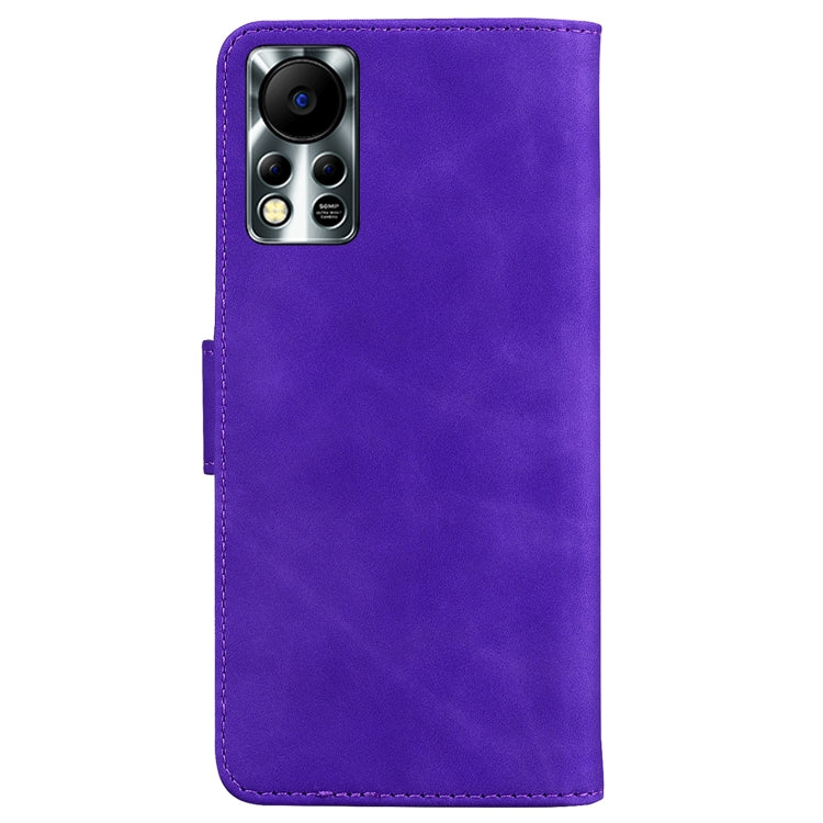 For Infinix Hot 11S NFC X6812B Skin Feel Pure Color Flip Leather Phone Case
