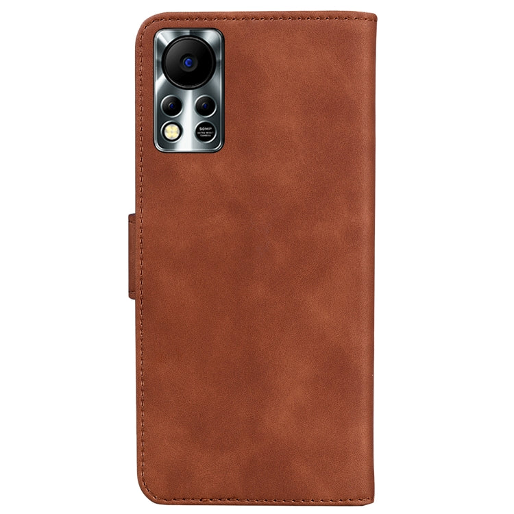 For Infinix Hot 11S NFC X6812B Skin Feel Pure Color Flip Leather Phone Case