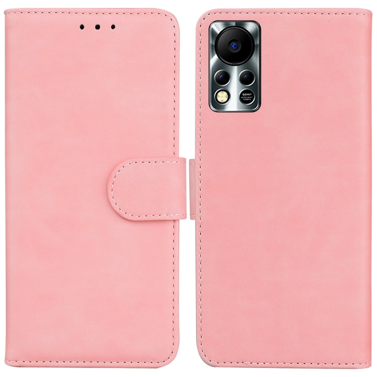 For Infinix Hot 11S NFC X6812B Skin Feel Pure Color Flip Leather Phone Case