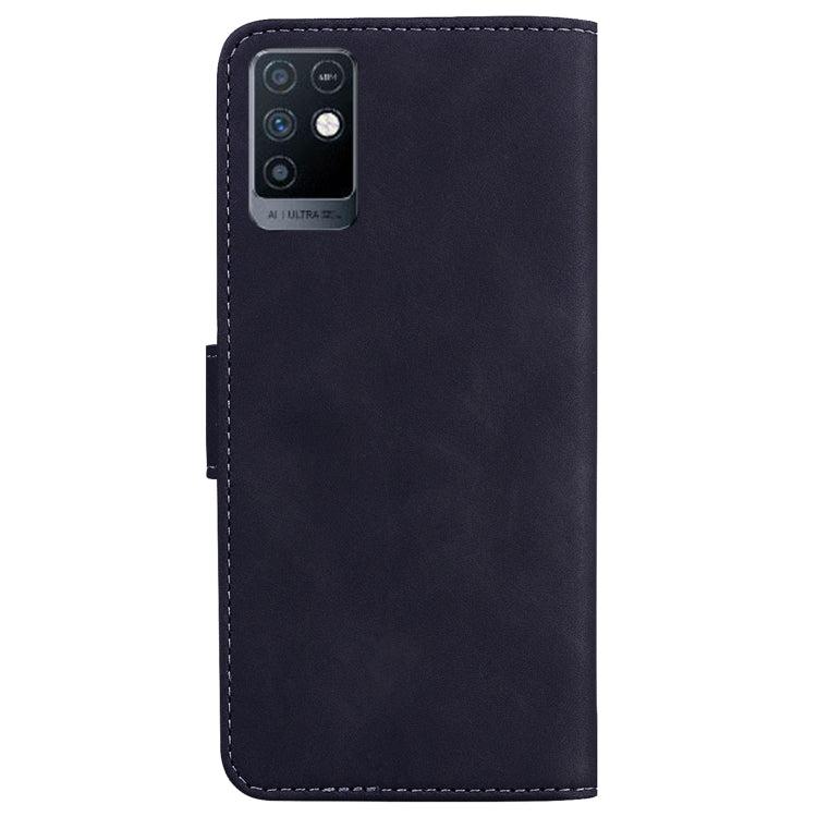 For Infinix Note 10 X693 Skin Feel Pure Color Flip Leather Phone Case