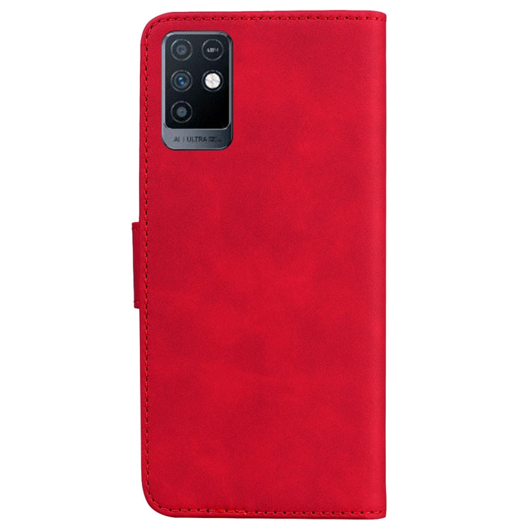 For Infinix Note 10 X693 Skin Feel Pure Color Flip Leather Phone Case