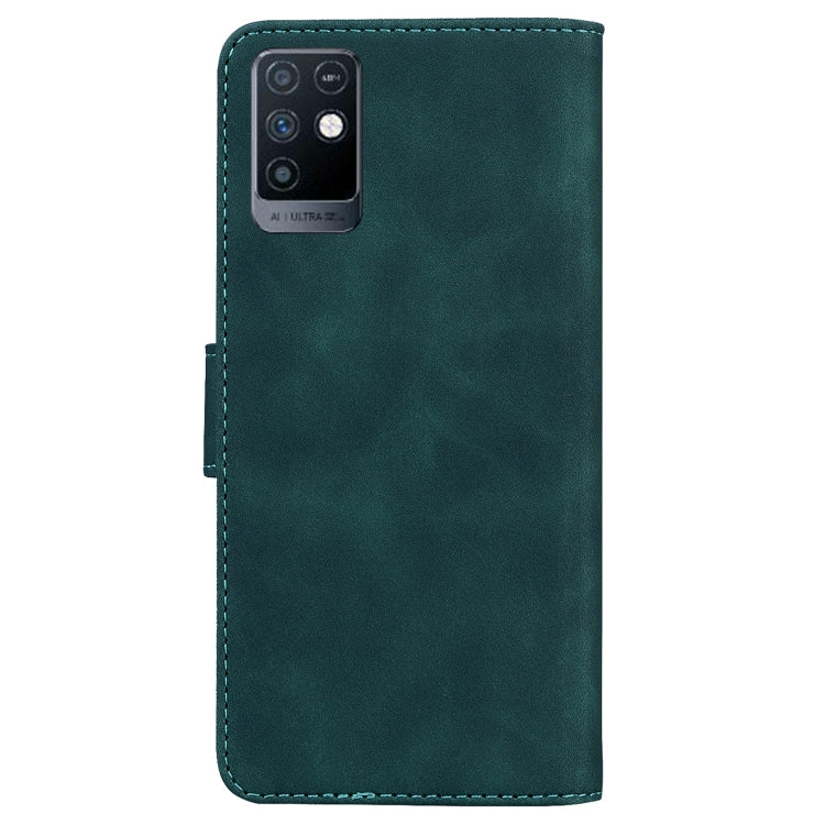 For Infinix Note 10 X693 Skin Feel Pure Color Flip Leather Phone Case