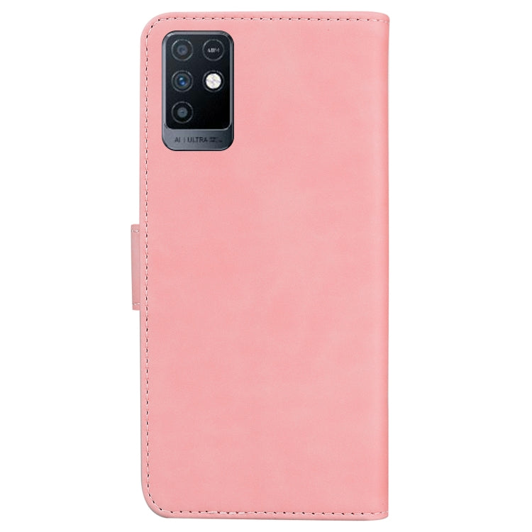 For Infinix Note 10 X693 Skin Feel Pure Color Flip Leather Phone Case