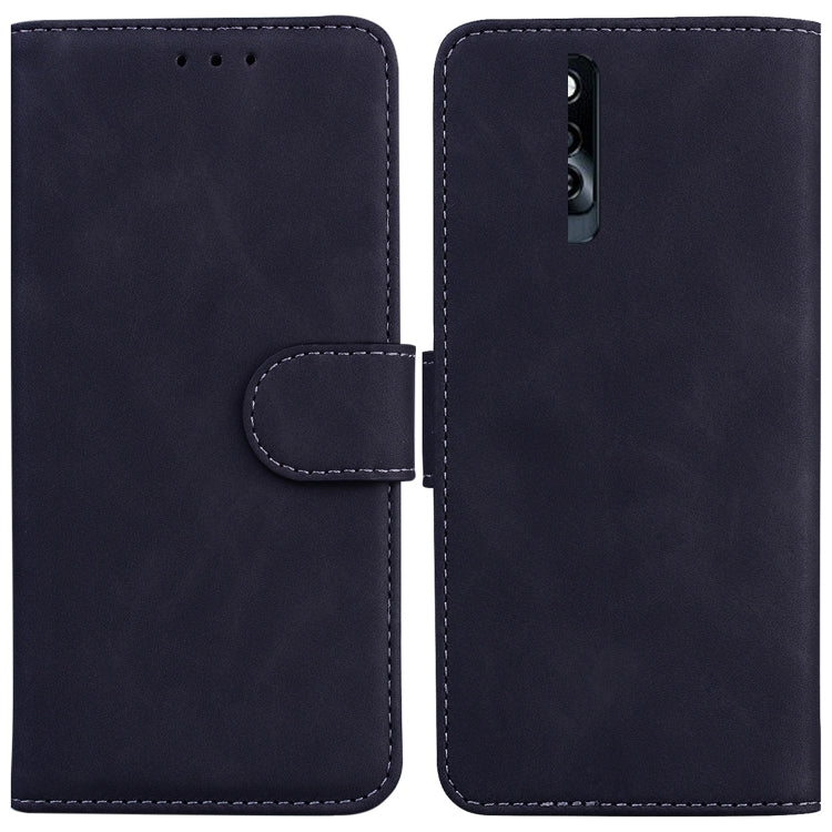 For Infinix Note 10 Pro X695 Skin Feel Pure Color Flip Leather Phone Case