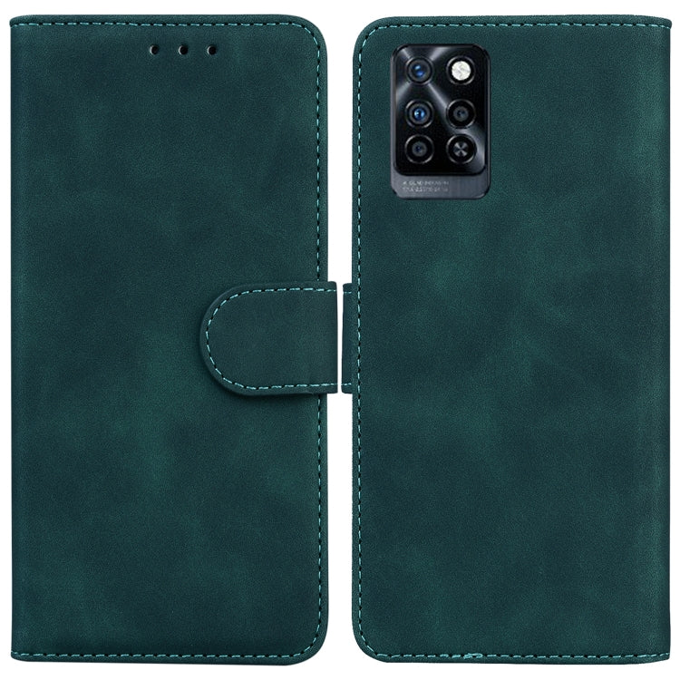 For Infinix Note 10 Pro X695 Skin Feel Pure Color Flip Leather Phone Case