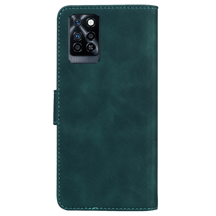 For Infinix Note 10 Pro X695 Skin Feel Pure Color Flip Leather Phone Case