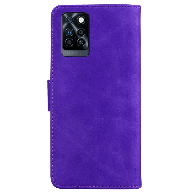 For Infinix Note 10 Pro X695 Skin Feel Pure Color Flip Leather Phone Case