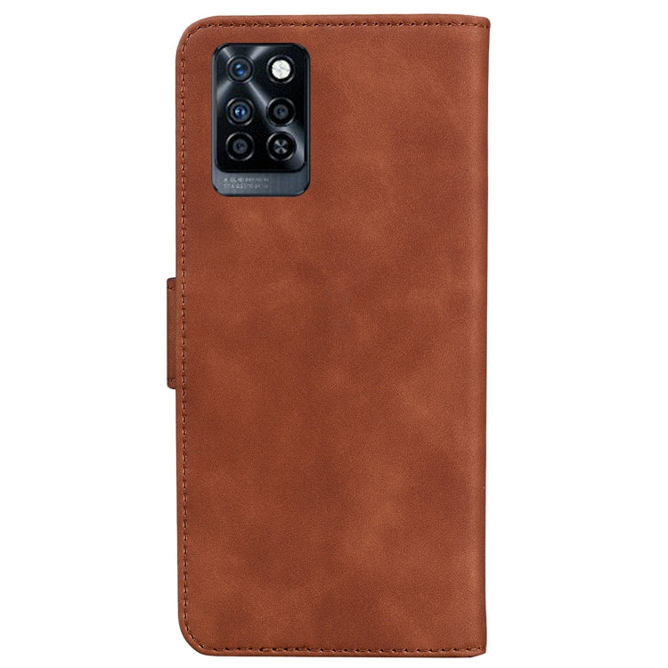 For Infinix Note 10 Pro X695 Skin Feel Pure Color Flip Leather Phone Case