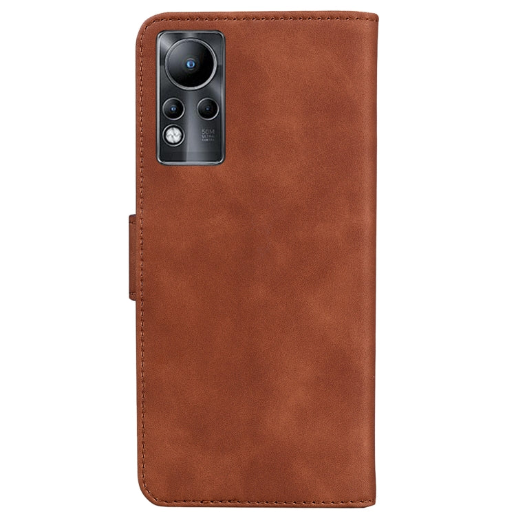 For Infinix Note 11 Skin Feel Pure Color Flip Leather Phone Case