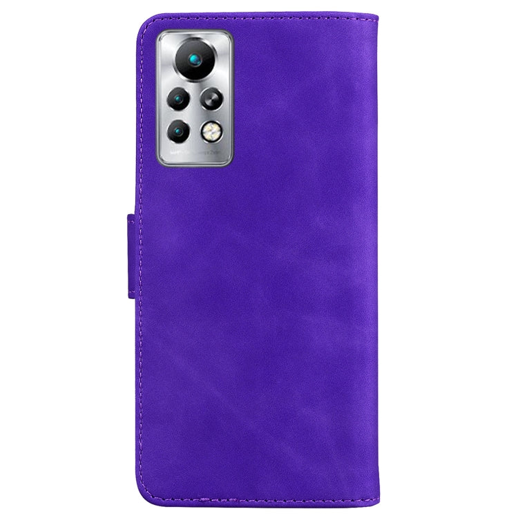 For Infinix Note 11 Pro / Note 11s Skin Feel Pure Color Flip Leather Phone Case