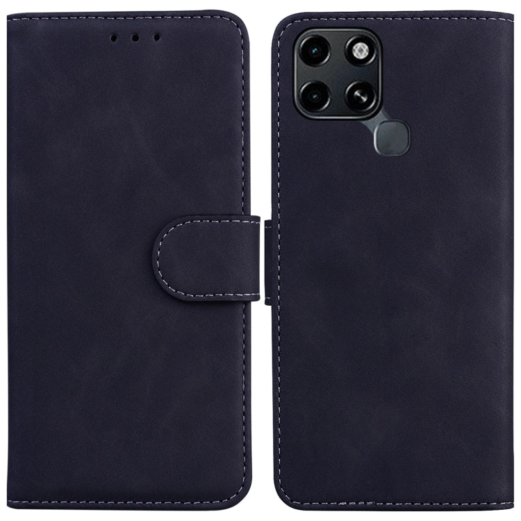 For Infinix Smart 6 Skin Feel Pure Color Flip Leather Phone Case