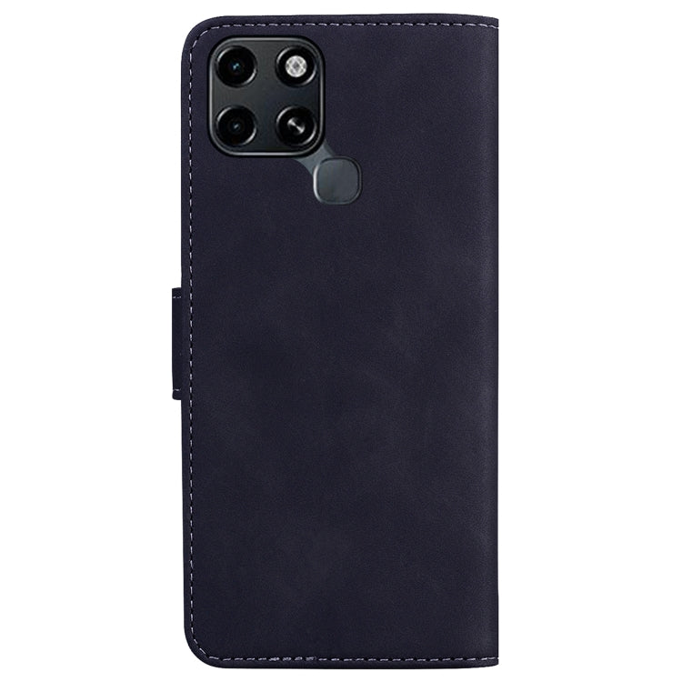 For Infinix Smart 6 Skin Feel Pure Color Flip Leather Phone Case