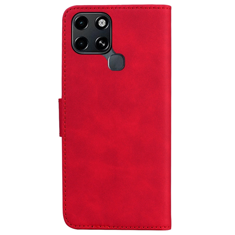 For Infinix Smart 6 Skin Feel Pure Color Flip Leather Phone Case