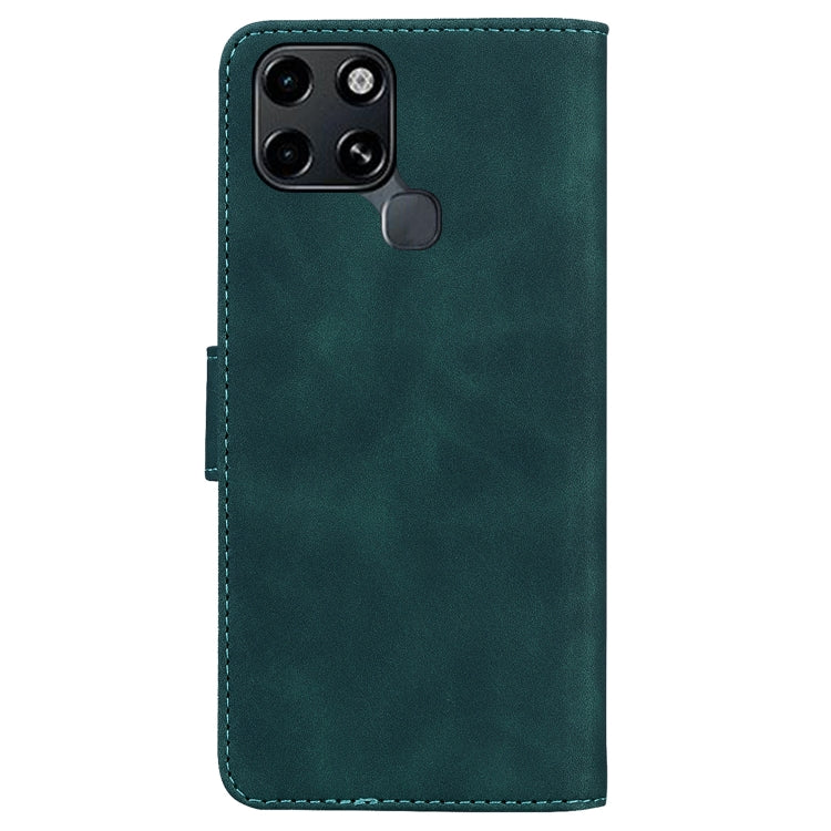 For Infinix Smart 6 Skin Feel Pure Color Flip Leather Phone Case