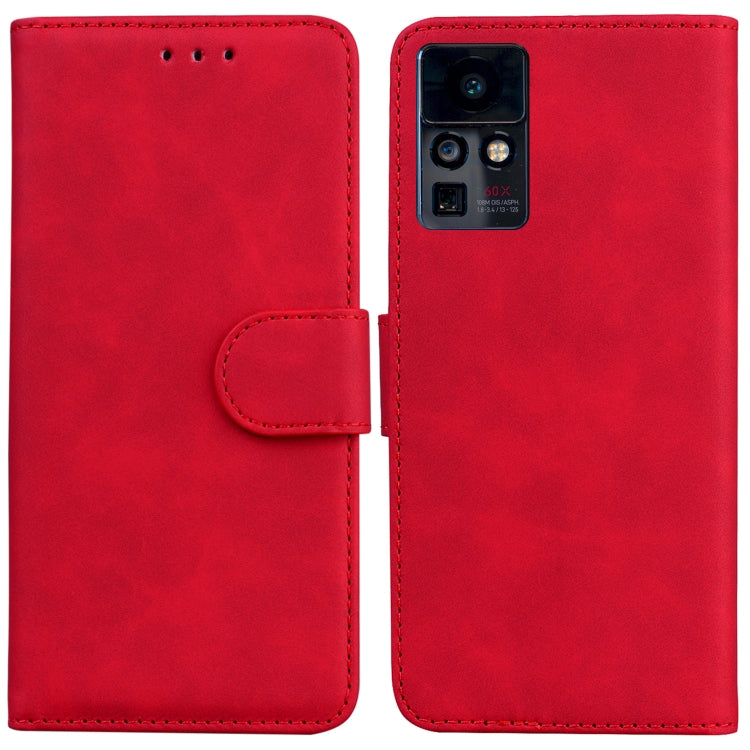 For Infinix Zero X / X Pro Skin Feel Pure Color Flip Leather Phone Case