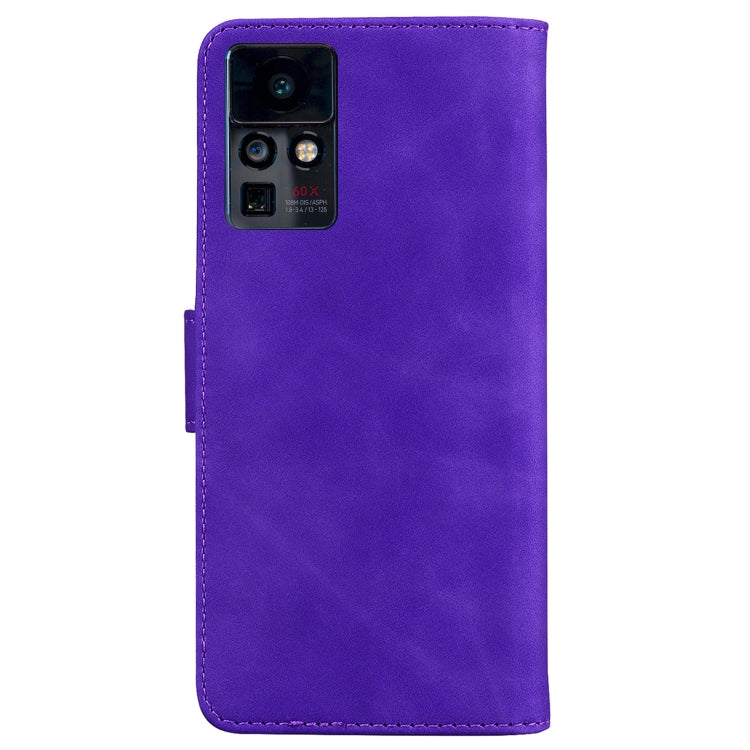 For Infinix Zero X / X Pro Skin Feel Pure Color Flip Leather Phone Case